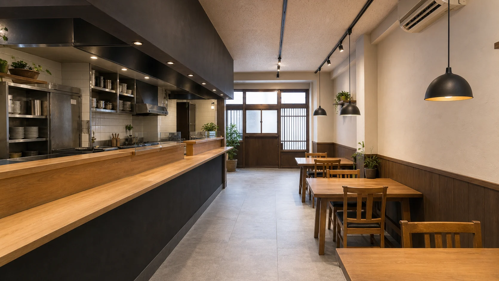 飲食店の内装工事後